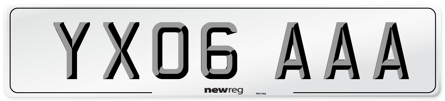 YX06 AAA Number Plate from New Reg